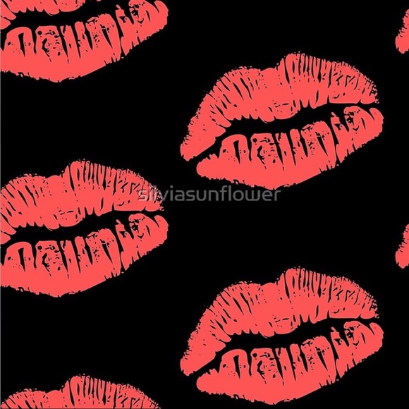 Lip Print pencil skirt from Redbubble BNWT - Picture 3 of 4